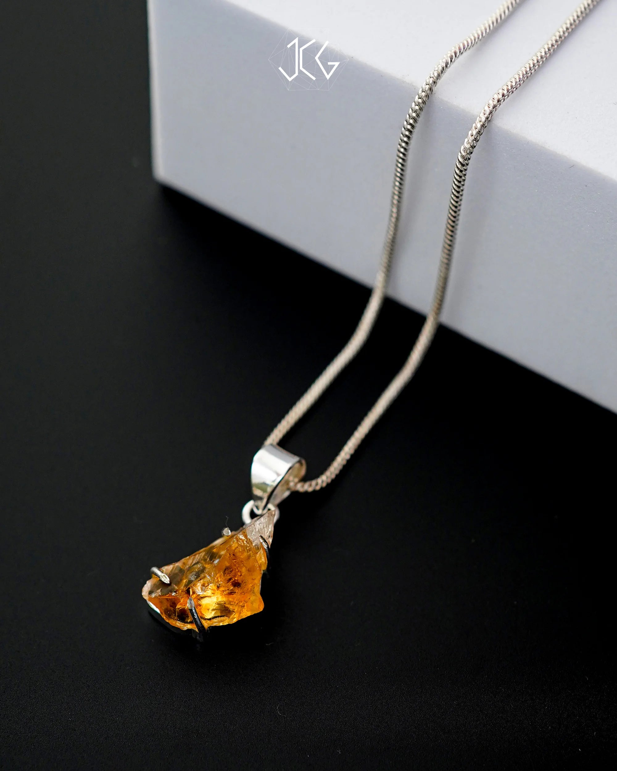 Citrine Pendant - Jaipur Crystal Gems